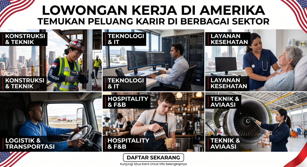 Lowongan kerja di Amerika berbagai bidang