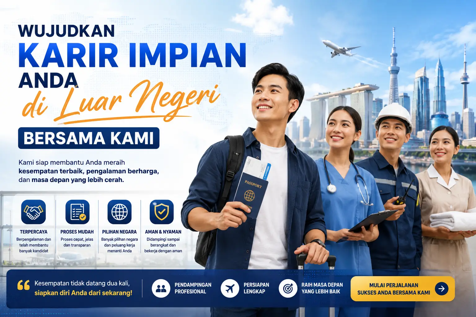 Wujudkan Karir Impian Anda di Luar Negeri Bersama Kami